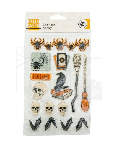 Naklejki żywiczne Halloween 15szt C2948 c top 1