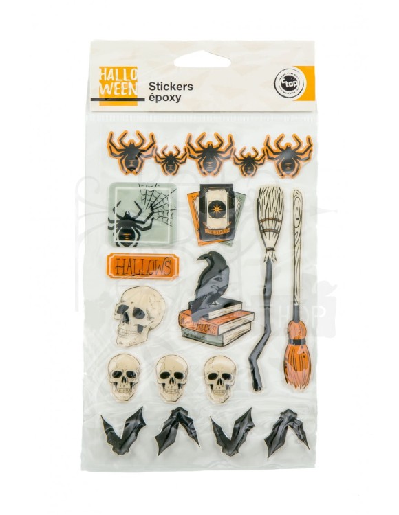 Naklejki żywiczne Halloween 15szt C2948 c top 1