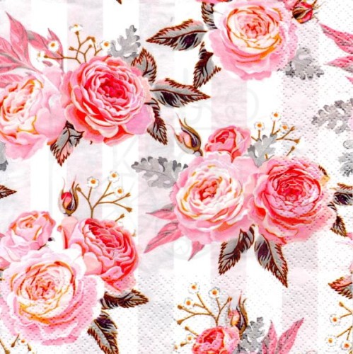 Serwertka 33x33 Róże shabby chic