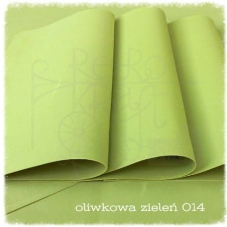 Pianka foamiran 30x35cm - oliwkowa zieleń