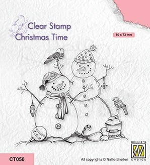 Stempel akrylowy Snowmen Bałwanki CT050 Nellie's Choice