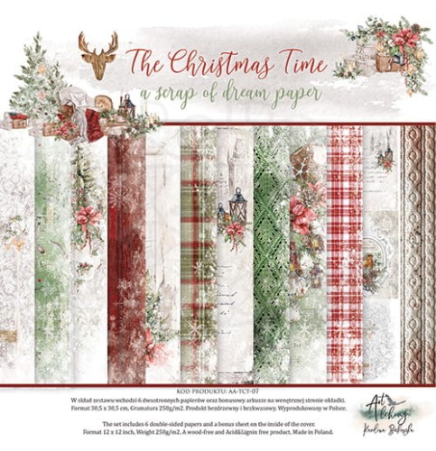 Zestaw papierów 30x30 The Christmas Time AA-TCT-07 Art Alchemy