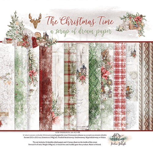 Zestaw papierów 20x20 The Christmas Time AA-TCT-08 Art Alchemy