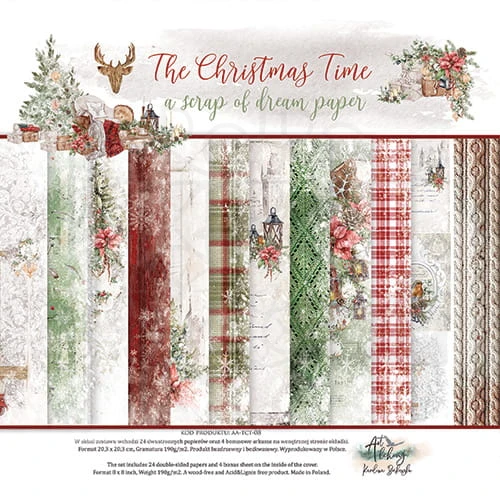 Zestaw papierów 20x20 The Christmas Time AA-TCT-08 Art Alchemy