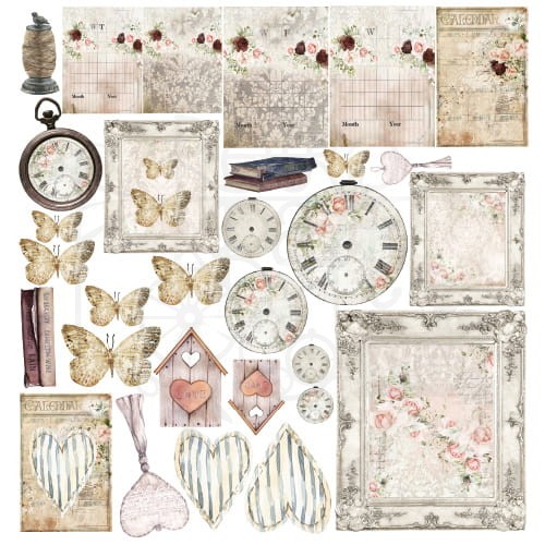 Zestaw papierów 30x30 Romantic Shabby Chick AA-RSC-07 Art Alchemy 0