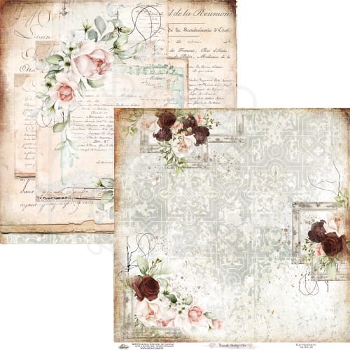 Zestaw papierów 20x20 Romantic Shabby Chick AA-RSC-08 Art Alchemy 6