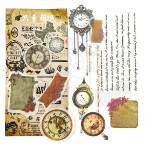 Naklejki do scrapbokingu - Pocket watch 1