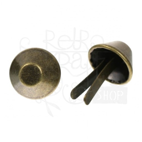 Ćwiek metalowy 25x15mm - brąz 1
