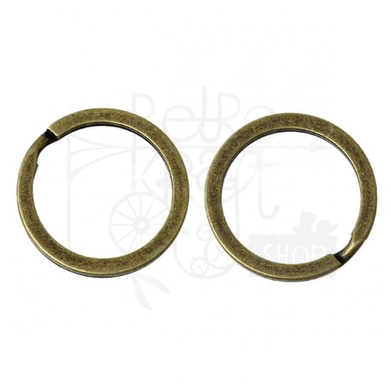 Ozdoba metalowa - kółko 20mm - antyczny brąz 3