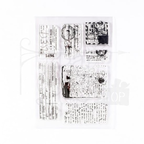 Stempel akrylowy List - zestaw 7 szt