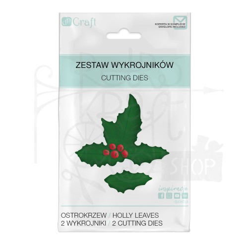 Zestaw wykrojników - Ostrokrzew 2 szt. JCMA-205 dpCraft