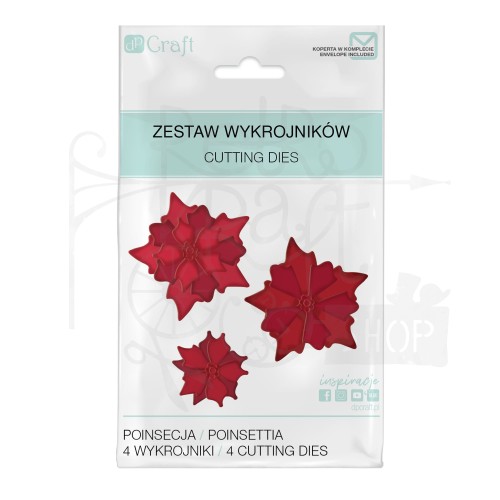 Zestaw wykrojników - Poinsecja 3szt JCMA-202 dpCraft 1