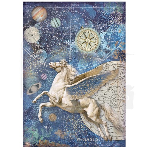 Papier ryżowy A4 Cosmos Infinity Pegasus Pegaz DFSA4721 Stamperia