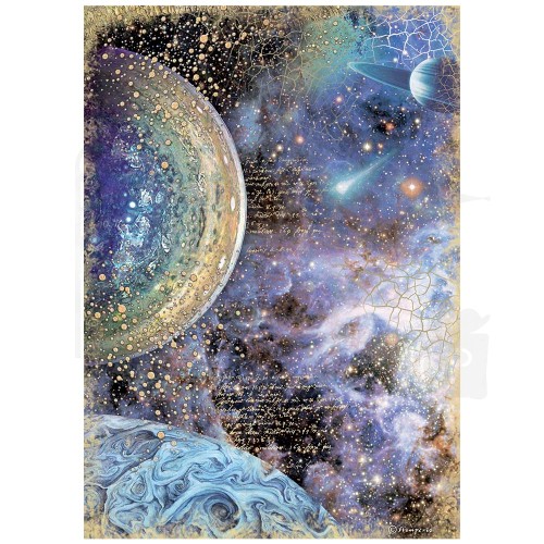 Papier ryżowy A4 Cosmos Infinity Planets Planety DFSA4722 Stamperia