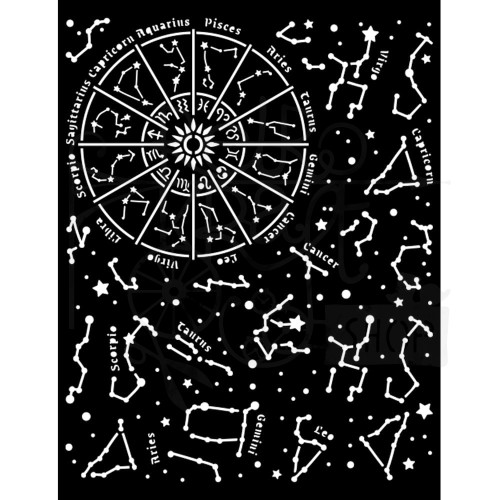 Szablon maska 20x25cm Cosmos Infinity Constellation Konstelacje KSTD116 Stamperia
