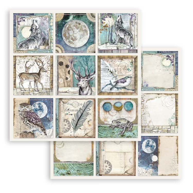 Zestaw papierów 20x20 Cosmos Infinity SBBS67 Stamperia 3