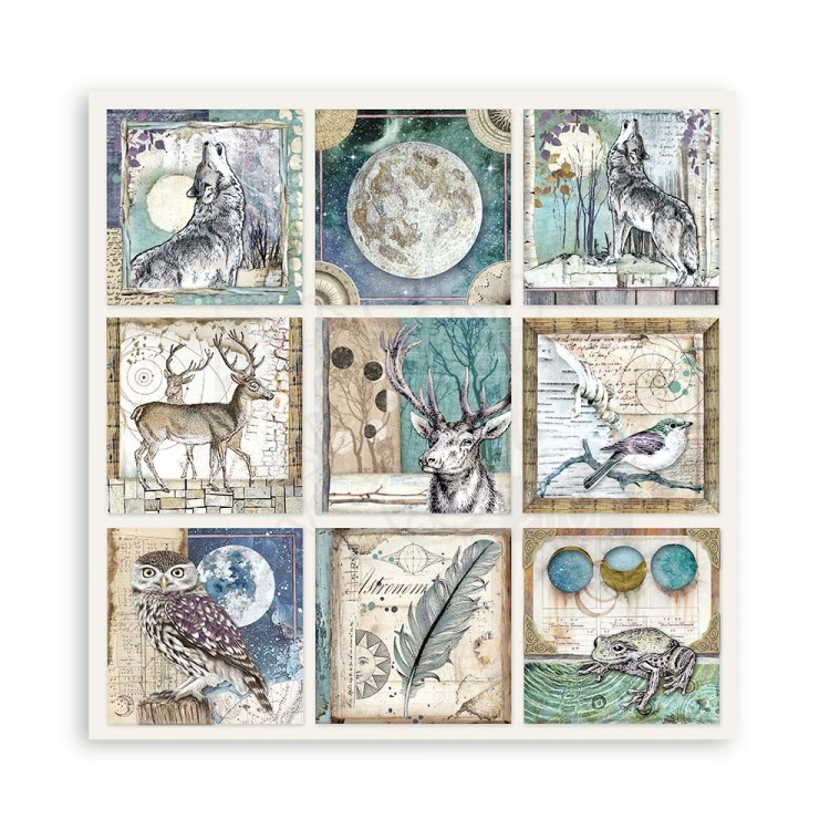 Zestaw papierów 20x20 Cosmos Infinity SBBS67 Stamperia 3A