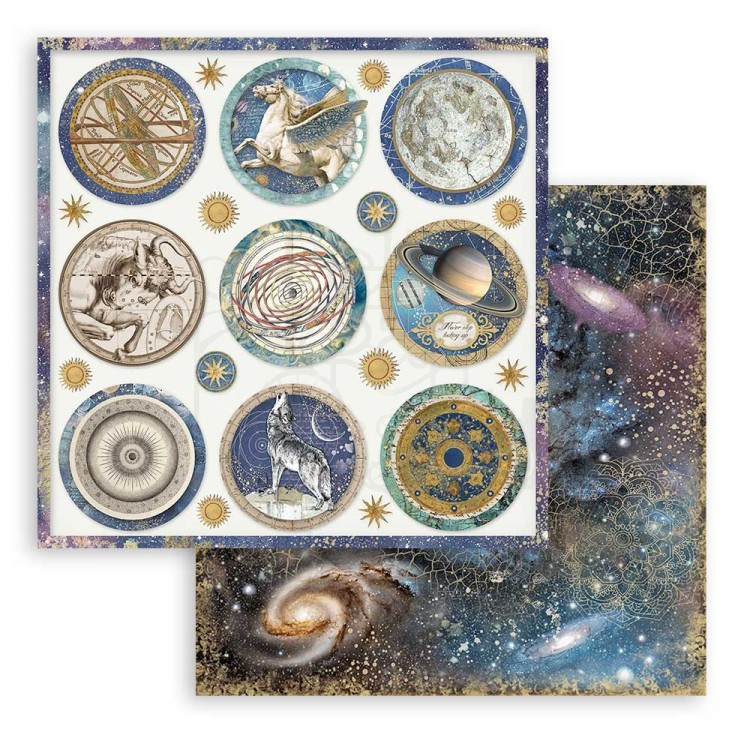 Zestaw papierów 20x20 Cosmos Infinity SBBS67 Stamperia 5