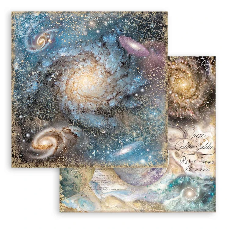 Zestaw papierów 20x20 Cosmos Infinity Backgrounds Tła SBBS71 Stamperia 6