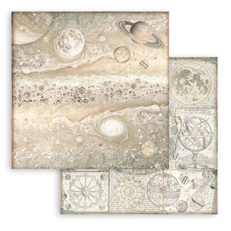 Zestaw papierów 20x20 Cosmos Infinity Backgrounds Tła SBBS71 Stamperia 8