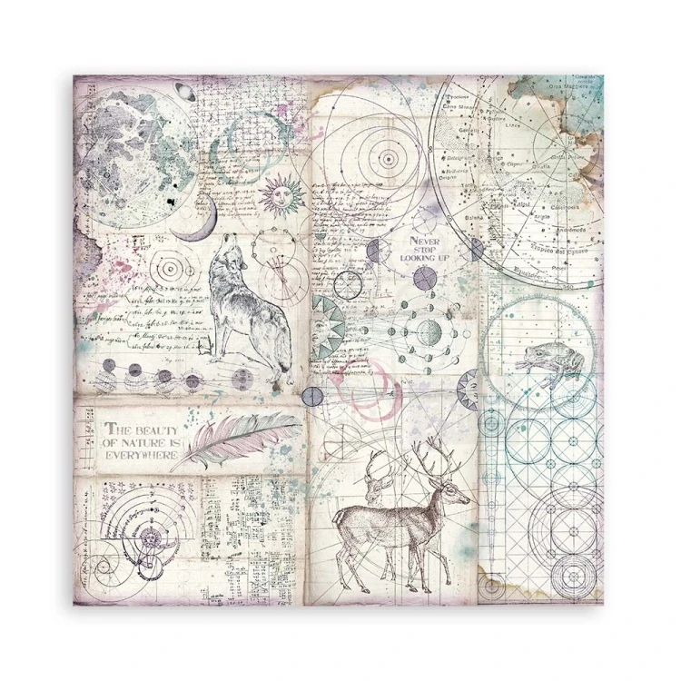 Zestaw papierów 20x20 Cosmos Infinity Backgrounds Tła SBBS71 Stamperia 11B