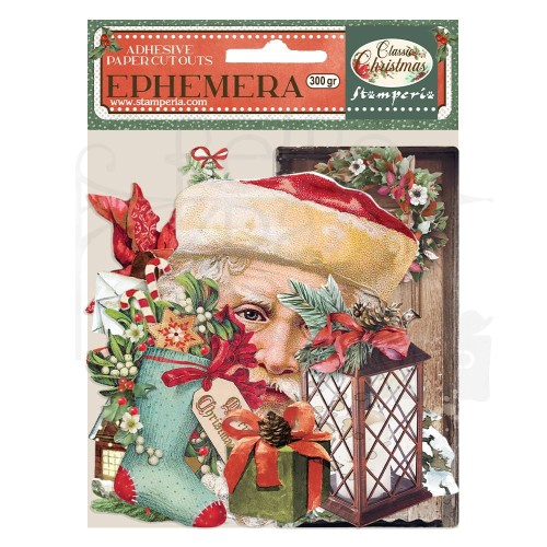 Ozdoby papierowe samoprzylepne Ephemera Classic Christmas DFLCT08 Stamperia