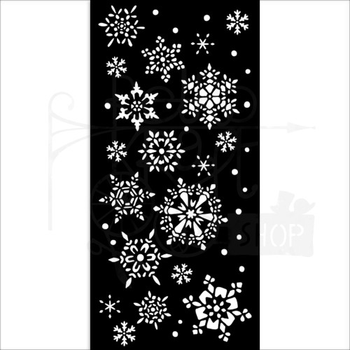 Szablon maska 12x25cm Christmas Snowflakes Śnieżynki KSTDL71 Stamperia