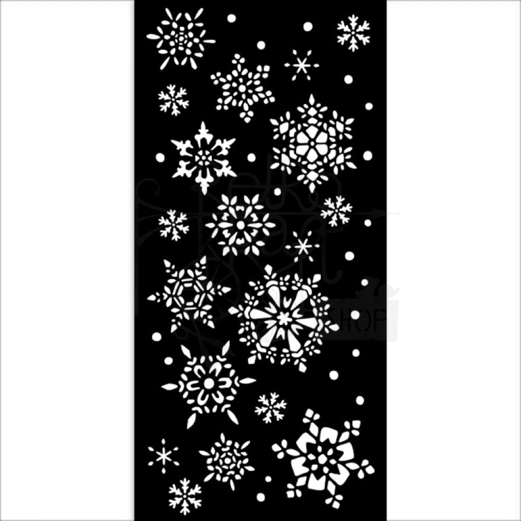Szablon maska 12x25cm Christmas Snowflakes Śnieżynki KSTDL71 Stamperia