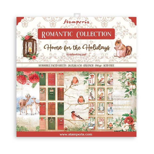 Zestaw papierów 20x20 Romantic - Home for the Holidays SBBS68 Stamperia 1