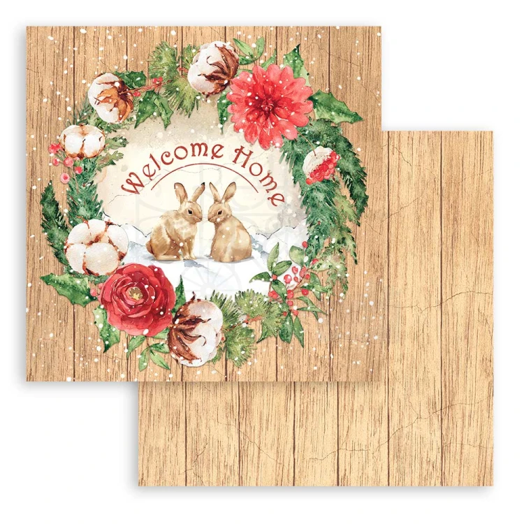 Zestaw papierów 20x20 Romantic - Home for the Holidays SBBS68 Stamperia 2