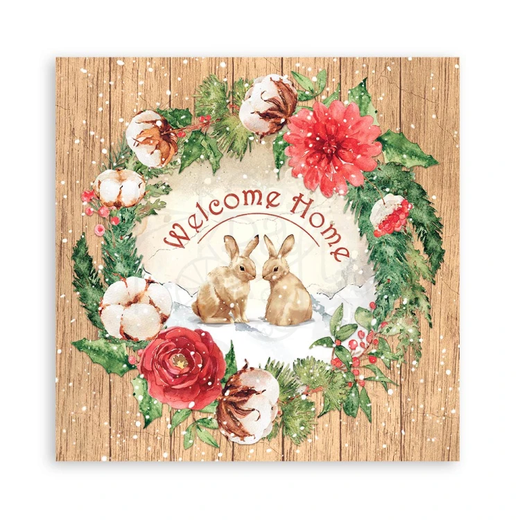 Zestaw papierów 20x20 Romantic - Home for the Holidays SBBS68 Stamperia 2A