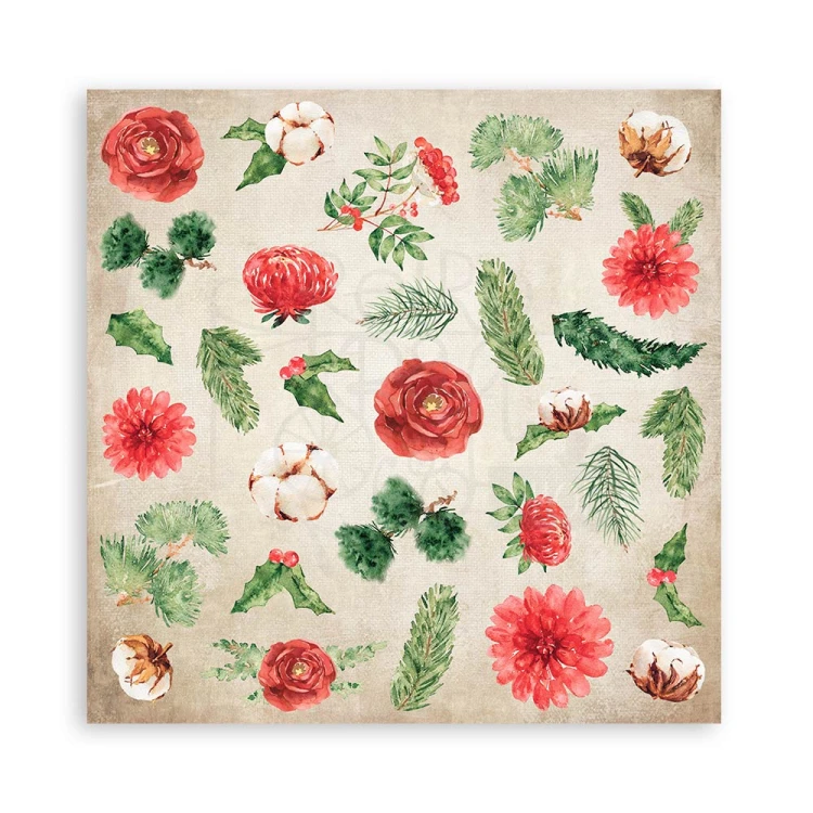 Zestaw papierów 20x20 Romantic - Home for the Holidays SBBS68 Stamperia 3B