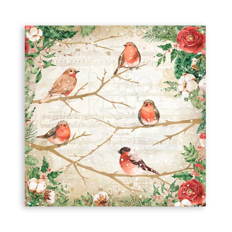 Zestaw papierów 20x20 Romantic - Home for the Holidays SBBS68 Stamperia 5A