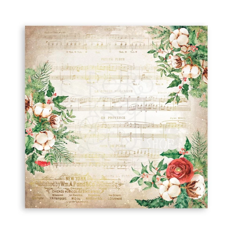 Zestaw papierów 20x20 Romantic - Home for the Holidays SBBS68 Stamperia 5B