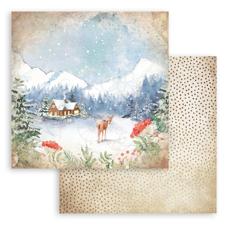 Zestaw papierów 20x20 Romantic - Home for the Holidays SBBS68 Stamperia 6