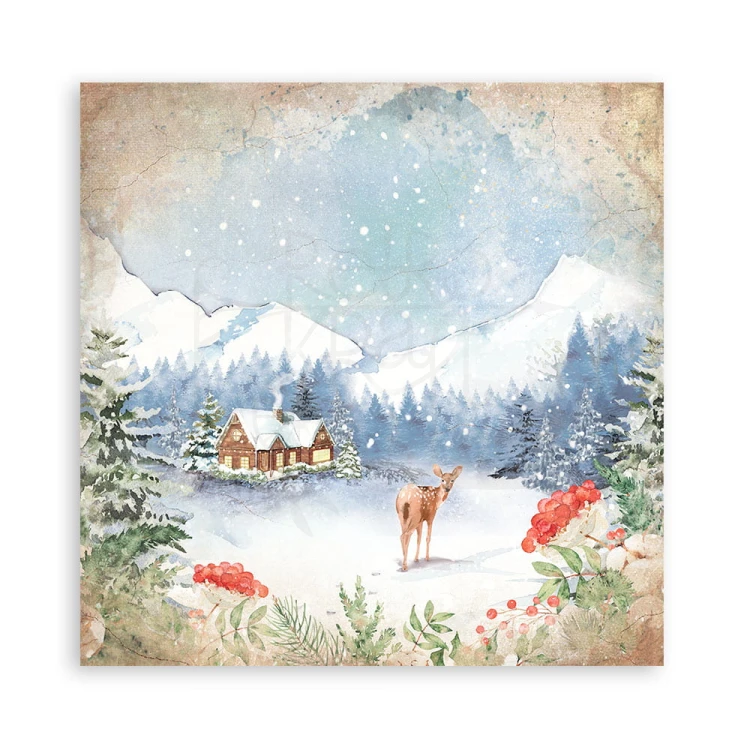 Zestaw papierów 20x20 Romantic - Home for the Holidays SBBS68 Stamperia 6A