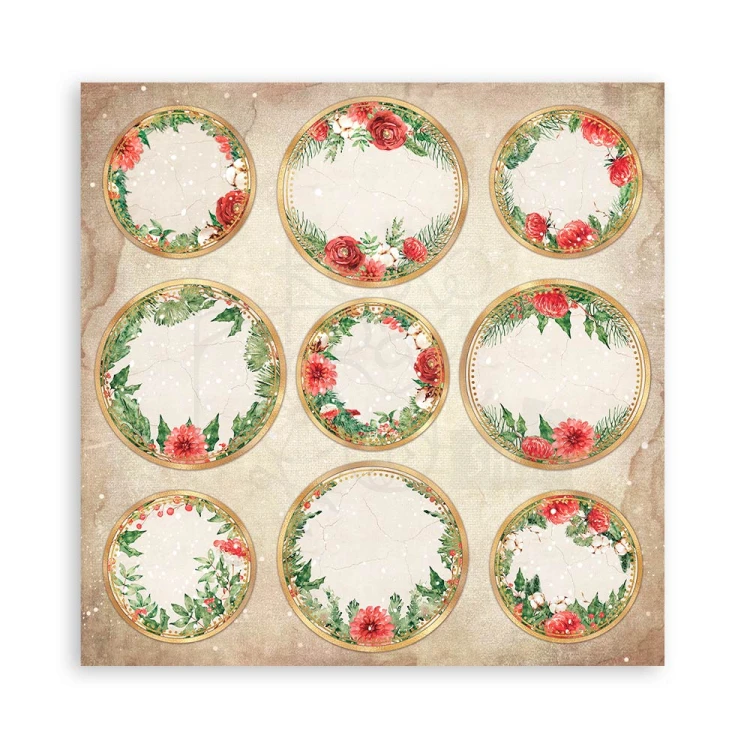 Zestaw papierów 20x20 Romantic - Home for the Holidays SBBS68 Stamperia 7B