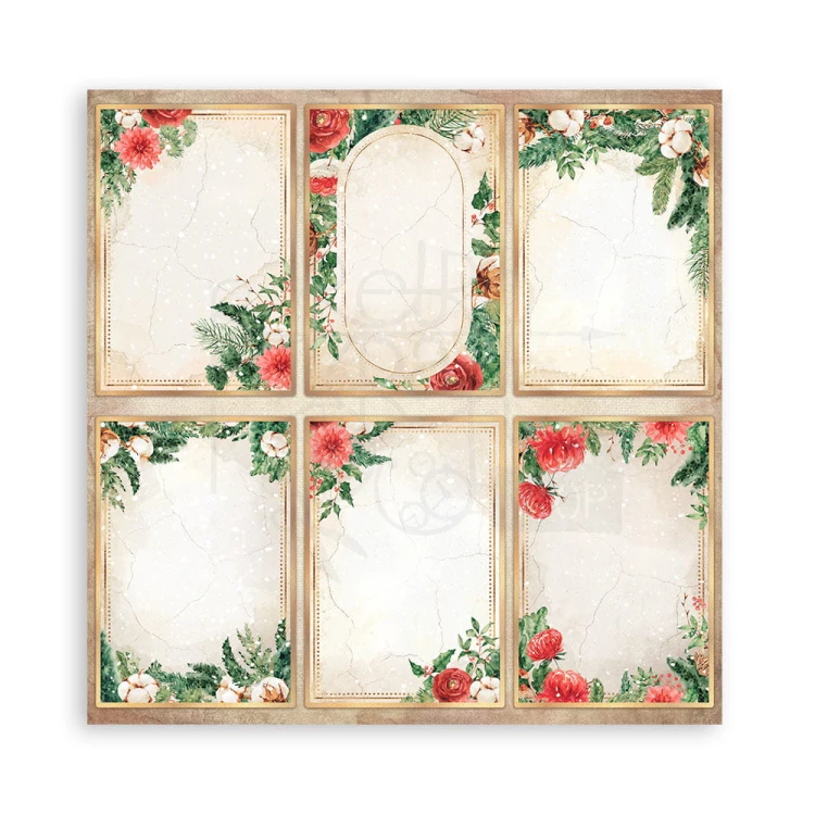 Zestaw papierów 20x20 Romantic - Home for the Holidays SBBS68 Stamperia 8B
