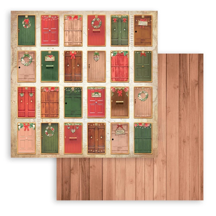 Zestaw papierów 20x20 Romantic - Home for the Holidays SBBS68 Stamperia 9