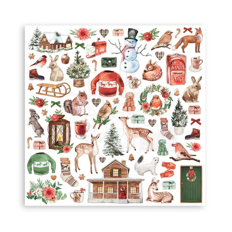 Zestaw papierów 20x20 Romantic - Home for the Holidays SBBS68 Stamperia 12