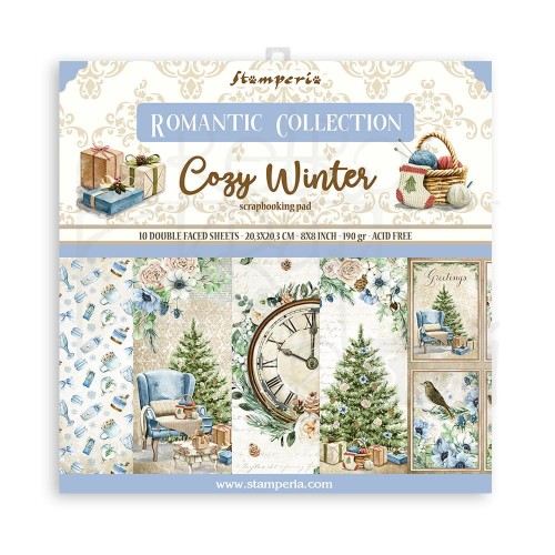 Zestaw papierów 20x20 Cozy Winter SBBS69 Stamperia 1