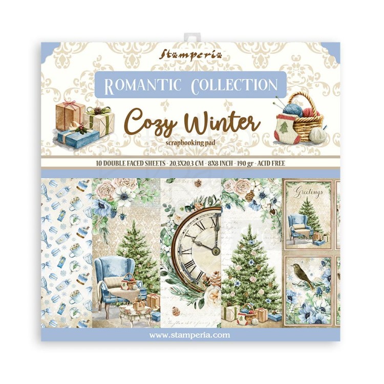 Zestaw papierów 20x20 Cozy Winter SBBS69 Stamperia 1