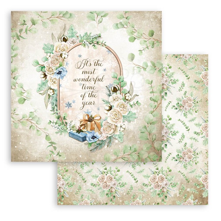 Zestaw papierów 20x20 Cozy Winter SBBS69 Stamperia 3