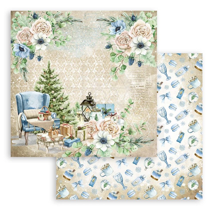 Zestaw papierów 20x20 Cozy Winter SBBS69 Stamperia 5