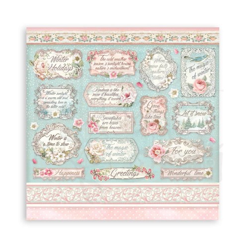 Zestaw papierów 20x20 Sweet Winter SBBS70 Stamperia 1A