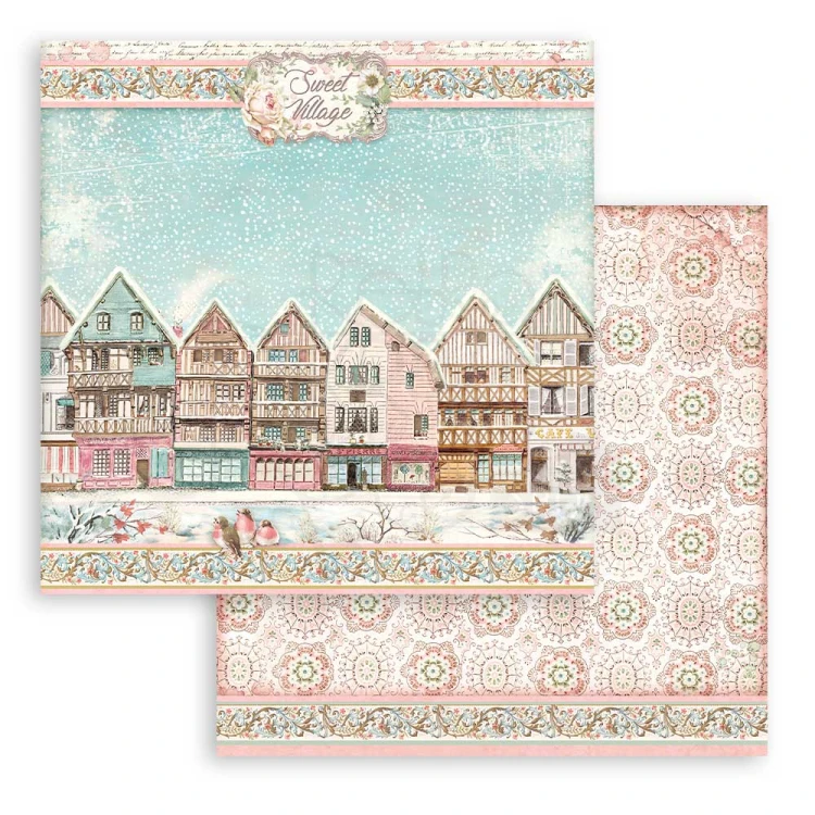 Zestaw papierów 20x20 Sweet Winter SBBS70 Stamperia 3