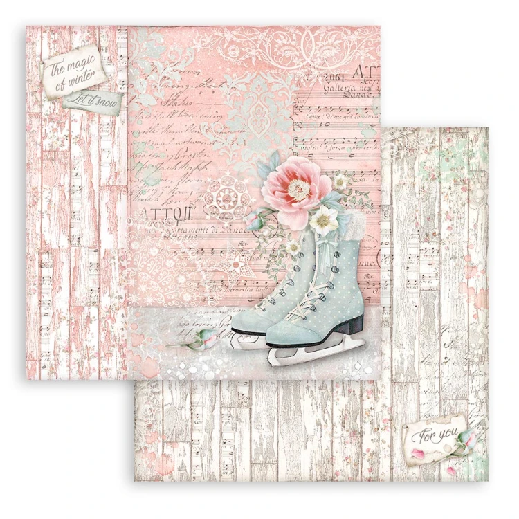 Zestaw papierów 20x20 Sweet Winter SBBS70 Stamperia 5