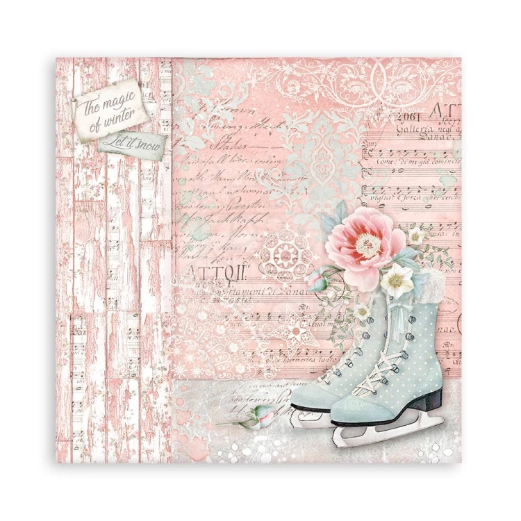 Zestaw papierów 20x20 Sweet Winter SBBS70 Stamperia 5A