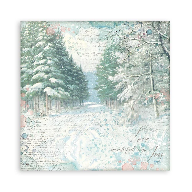 Zestaw papierów 20x20 Sweet Winter SBBS70 Stamperia 6B