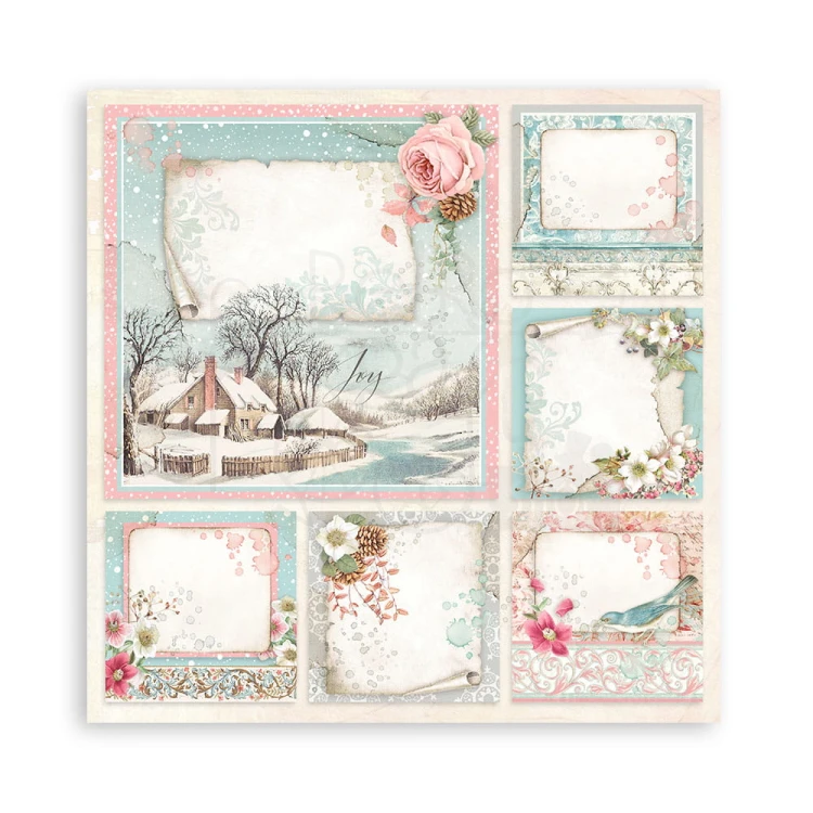 Zestaw papierów 20x20 Sweet Winter SBBS70 Stamperia 7B